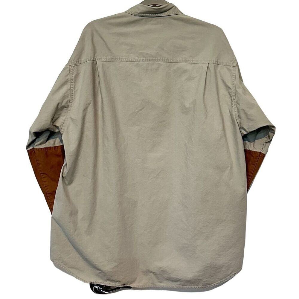Columbia Men's XL Khaki Long Sleeve Button-Up Hunting Shirt - Picture 3 of 11